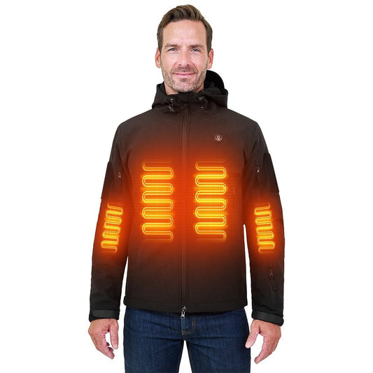 ANTARCTICA GEAR Heated Jacket for Men and Women, Winter Coat Soft Shell Heating Hood Jacket - The Snag Bin