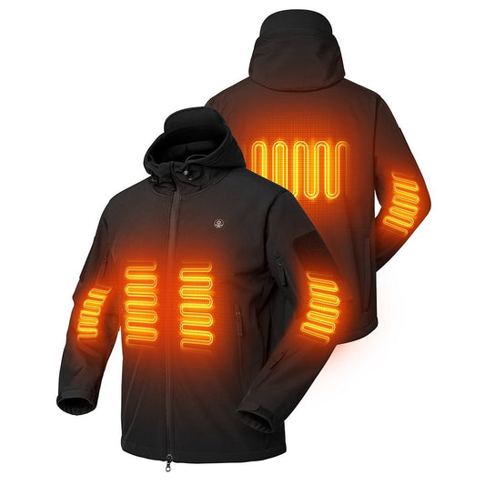 ANTARCTICA GEAR Heated Jacket for Men and Women, Winter Coat Soft Shell Heating Hood Jacket - The Snag Bin
