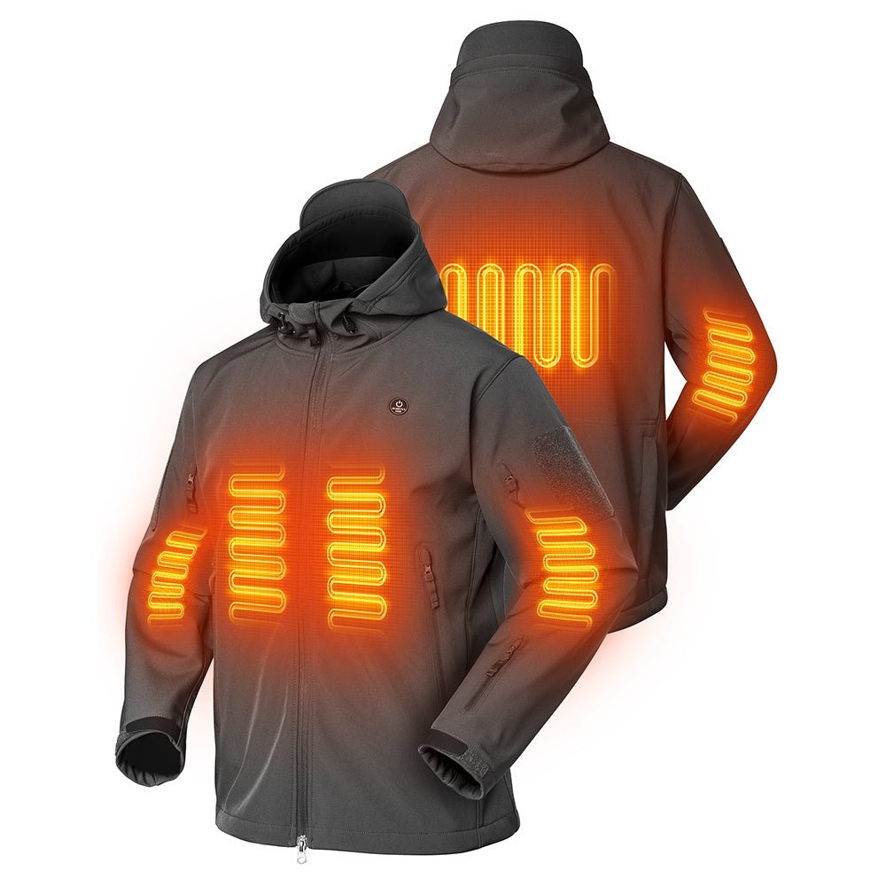 ANTARCTICA GEAR Heated Jacket for Men and Women, Winter Coat Soft Shell Heating Hood Jacket - The Snag Bin