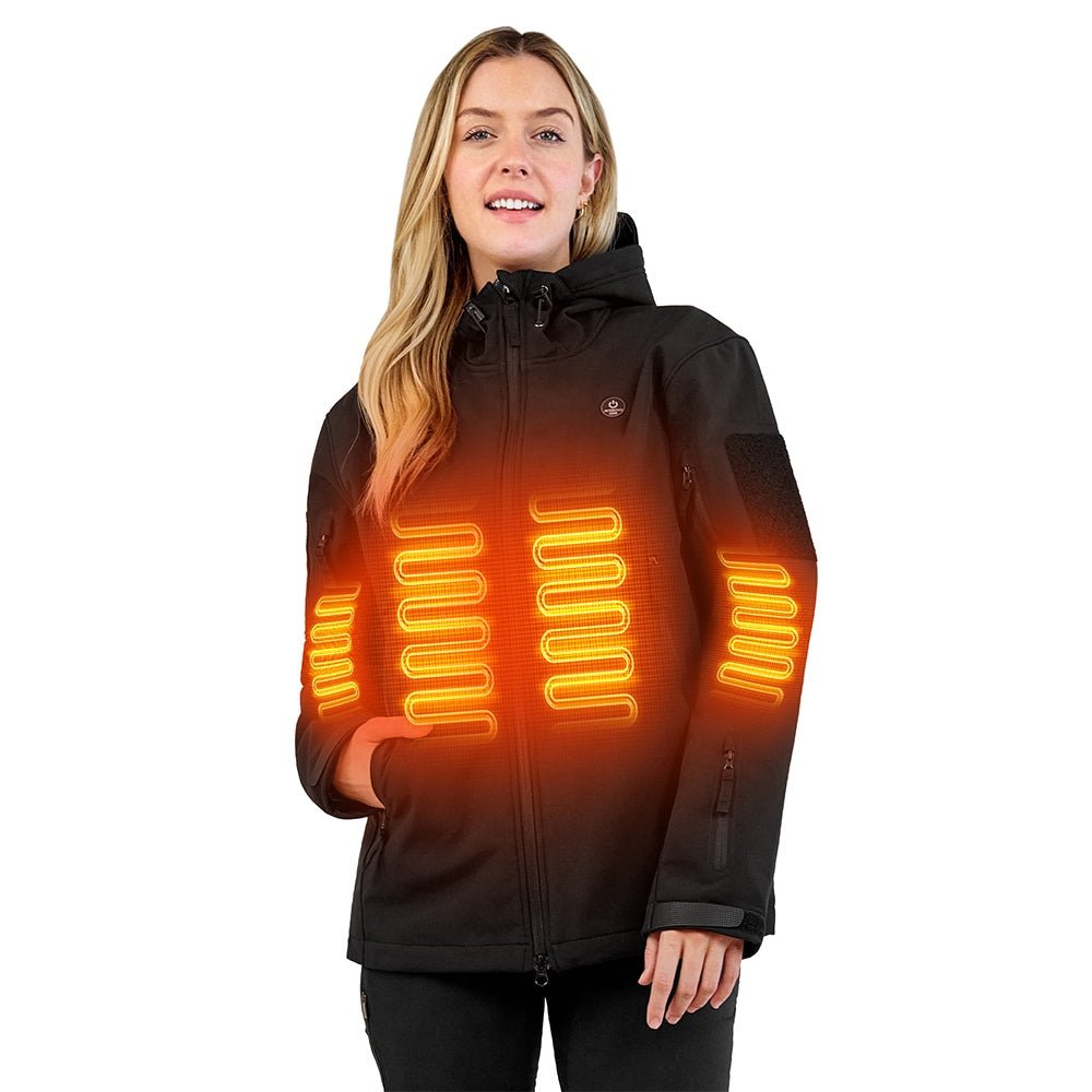 ANTARCTICA GEAR Heated Jacket for Men and Women, Winter Coat Soft Shell Heating Hood Jacket - The Snag Bin