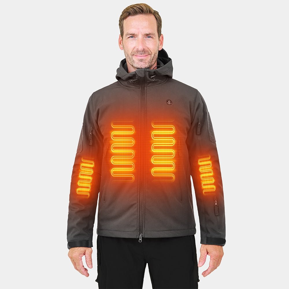 ANTARCTICA GEAR Heated Jacket for Men and Women, Winter Coat Soft Shell Heating Hood Jacket - The Snag Bin