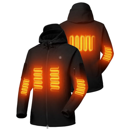 ANTARCTICA GEAR Heated Jacket for Men and Women, Winter Coat Soft Shell Heating Hood Jacket - The Snag Bin