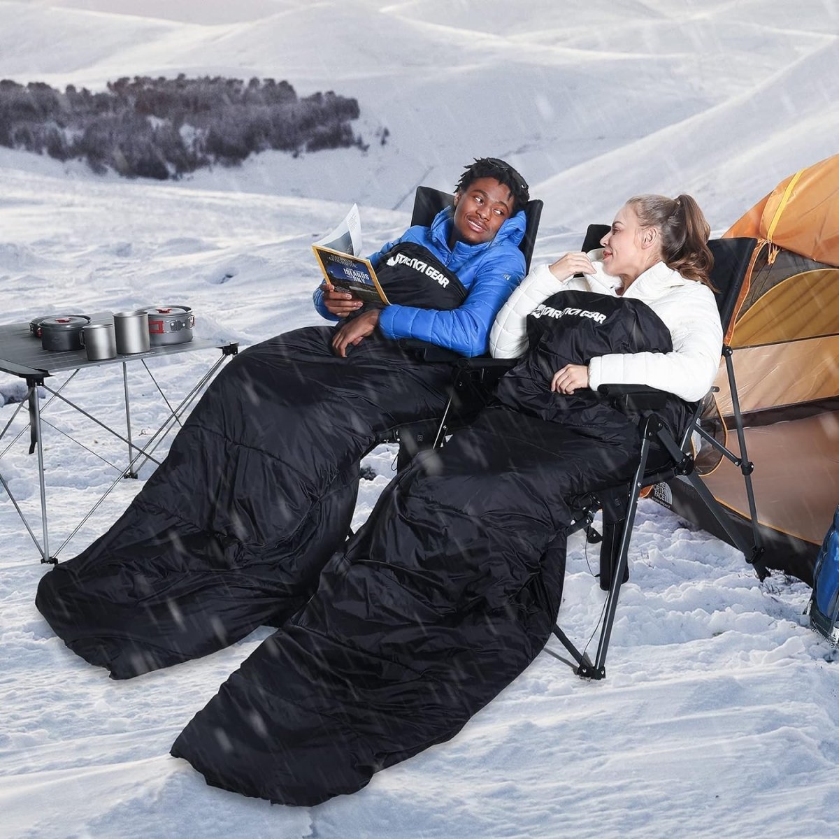 ANTARCTICA GEAR Heated Sleeping Bag Cold Weather Sleeping Bag for Hiking & Camping - The Snag Bin