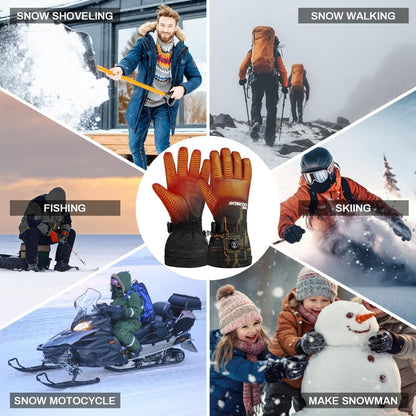 ANTARCTICA GEAR Winter Ski Gloves Rechargeable Heating Warm Gloves for Motorcycle - The Snag Bin