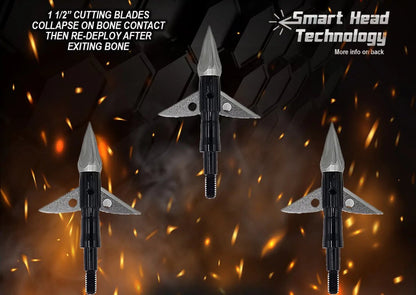 APOLLO 125 GRAIN BROADHEADS (3 PACK) (FORMERLY HERA) - The Snag Bin