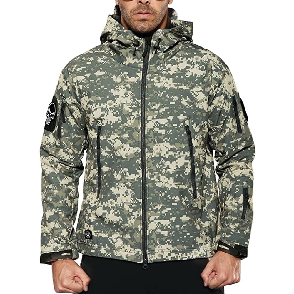 Army Outdoor Tactical Waterproof Softshell Fleece Jacket - The Snag Bin