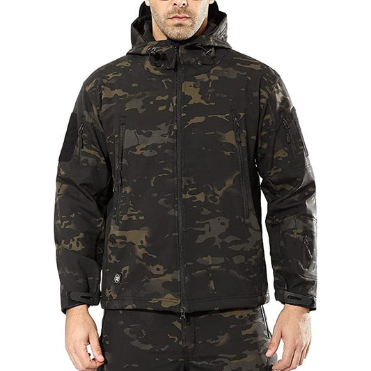 Army Outdoor Tactical Waterproof Softshell Fleece Jacket - The Snag Bin