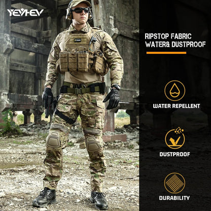 Army Tactical Desert Combat Pants with Knee Pads - G3 - The Snag Bin