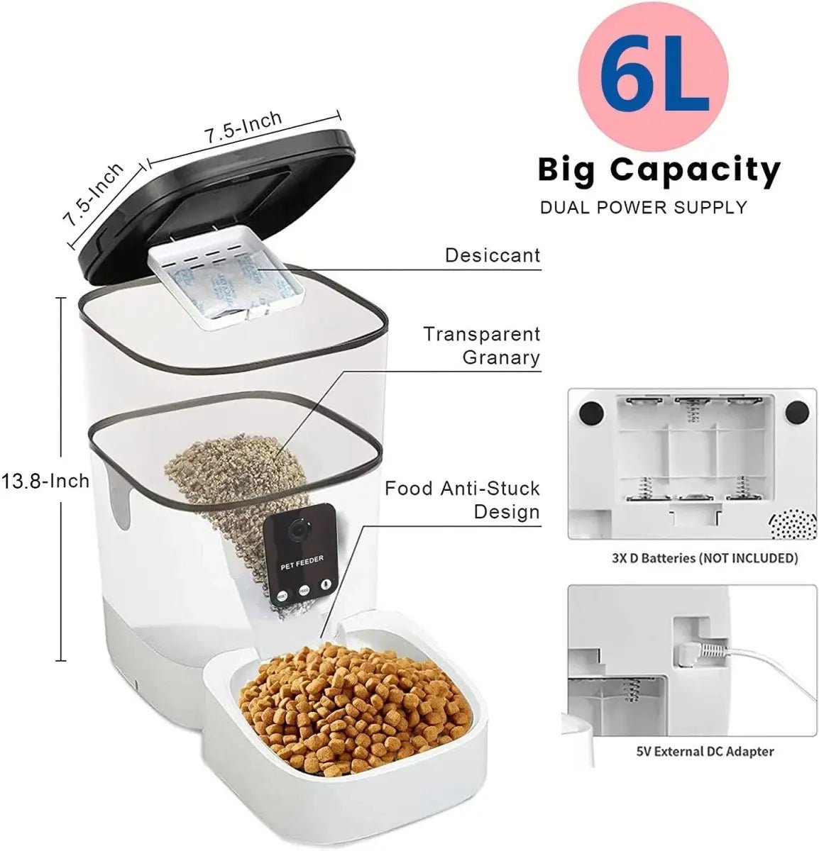 Automatic Pet Feeder with Camera&Wifi - The Snag Bin