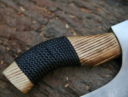 Ax Pizza Cutter - Custom Handcrafted with J2 Steel Blade and Engraved Ash Wood Handle - The Snag Bin