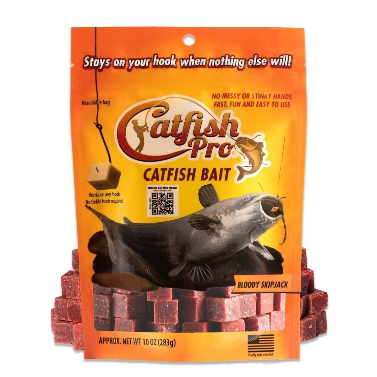 Bloody Skipjack Catfish Bait - The Snag Bin