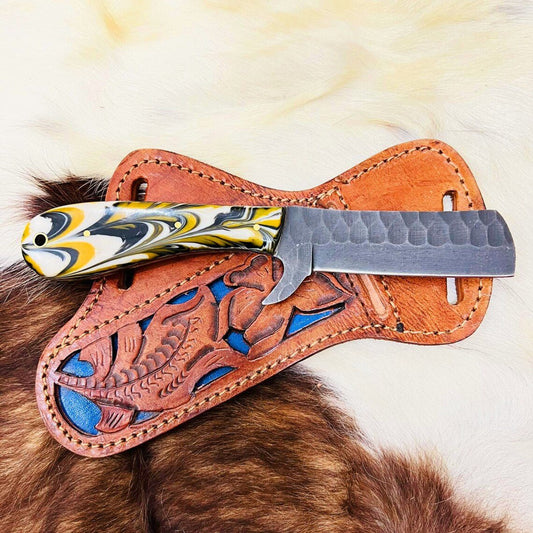 Bull Knife – 8 - Inch Custom Handmade J2 Steel Blade with Resin Handle - The Snag Bin