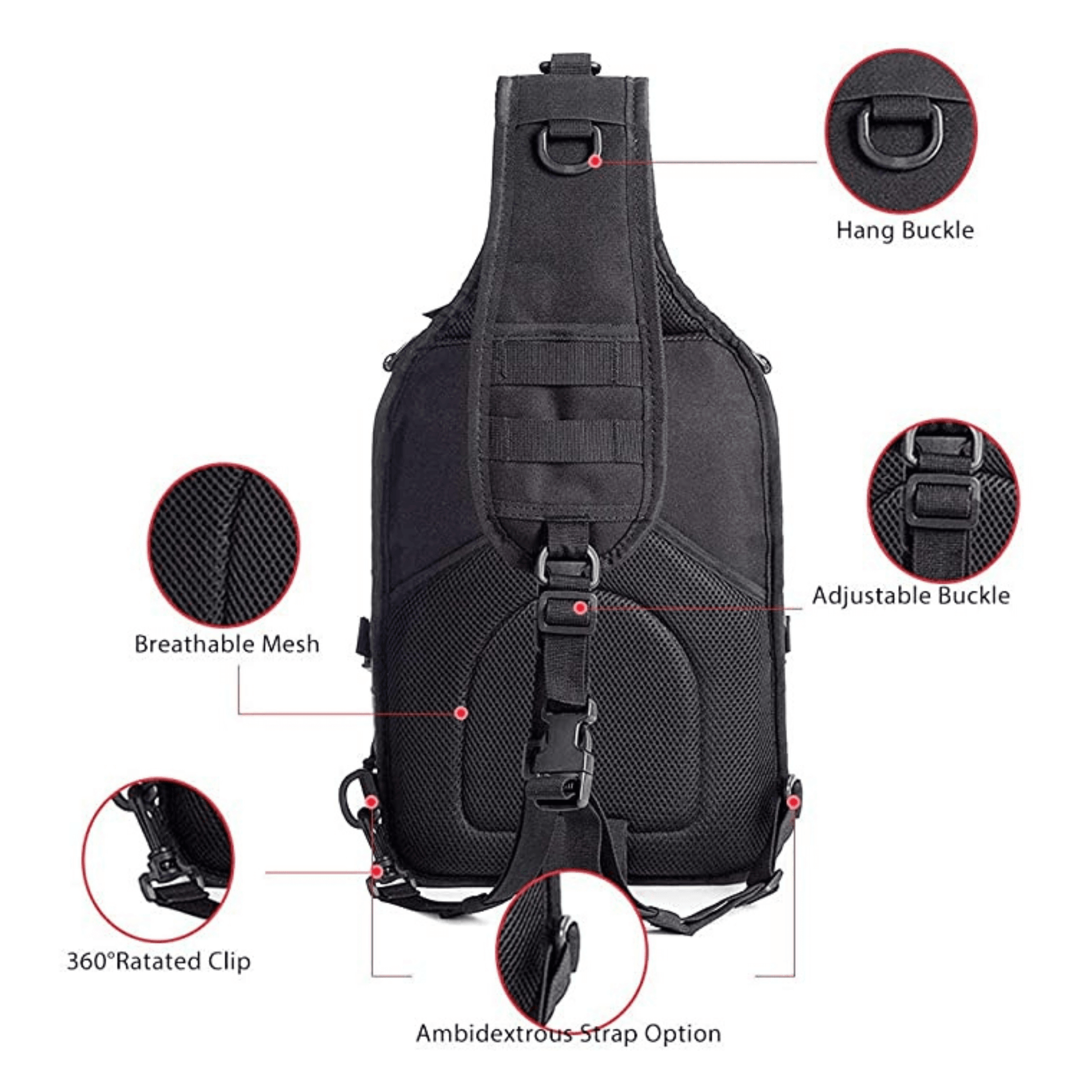 Tactical Medium 15L Sling Backpack Range Bag Mercantile Mountain Backpacks  The Snag Bin