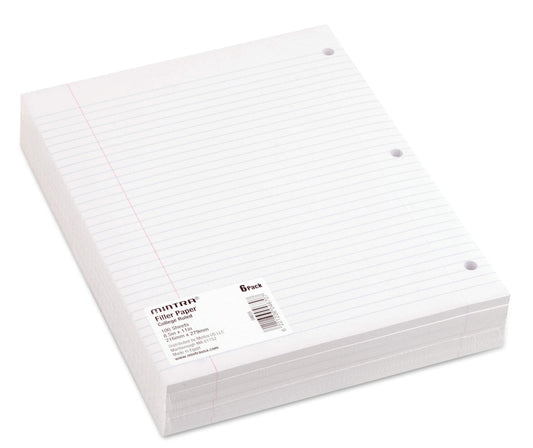 Filler Paper 600 Sheets (6Pks of 100) - College Ruled (8.5In X 11In) - 3 Hole Punched for Ring Binders – Free Shipping c764ae44-a118-4d2c-bb9d-d45f689e50f8.e566282bd5b2628f8fa54c56b2dff978