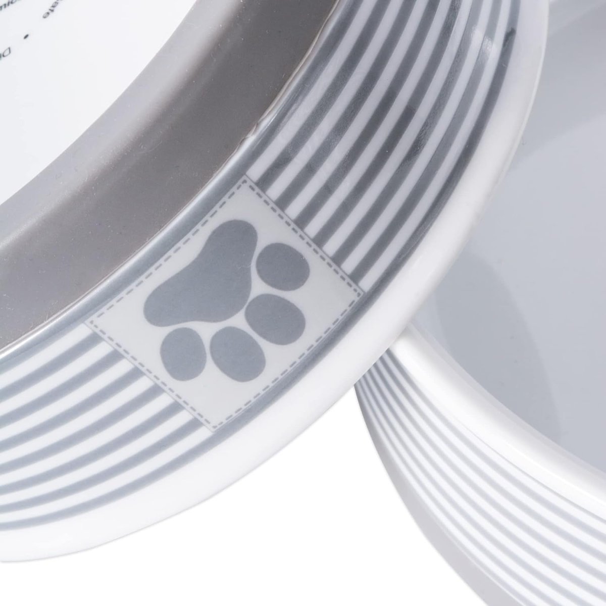 Ceramic Pet Bowls, 6X2", Gray, 2 Piece - The Snag Bin