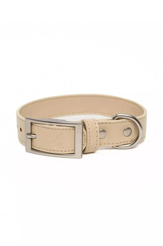 Champagne Leather Dog Collar - The Snag Bin
