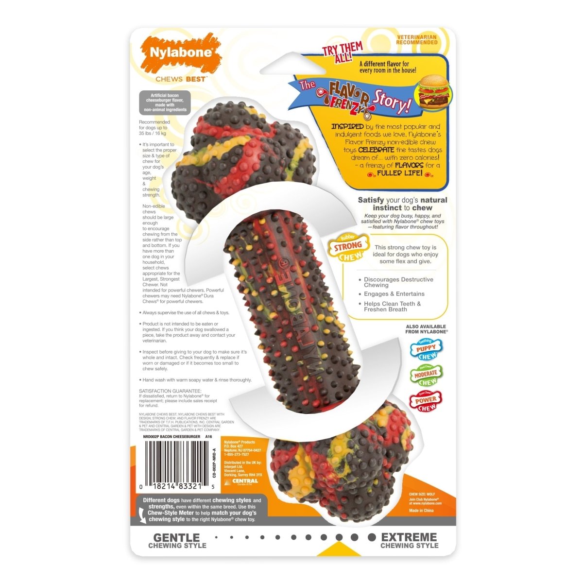 Chew Toy Bacon Cheeseburger - The Snag Bin
