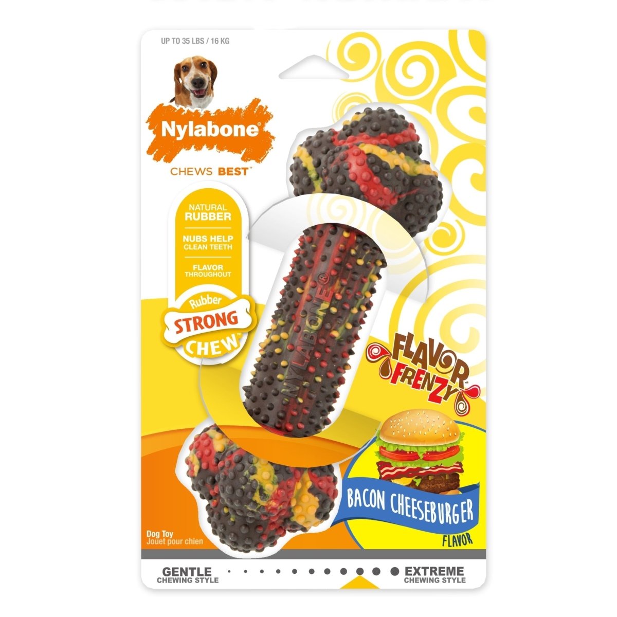 Chew Toy Bacon Cheeseburger - The Snag Bin