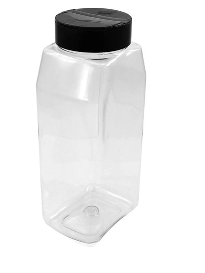 Clear PET Plastic Grip Dry/Liquid Food Storage Jars w/ Caps (Food Grade - BPA Free) - The Snag Bin