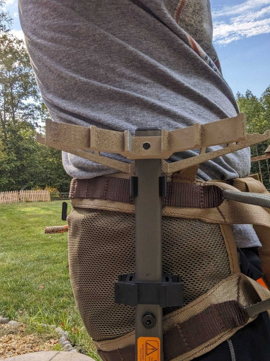 Climbing Stick Caddy for 1" Square Tubing - The Snag Bin