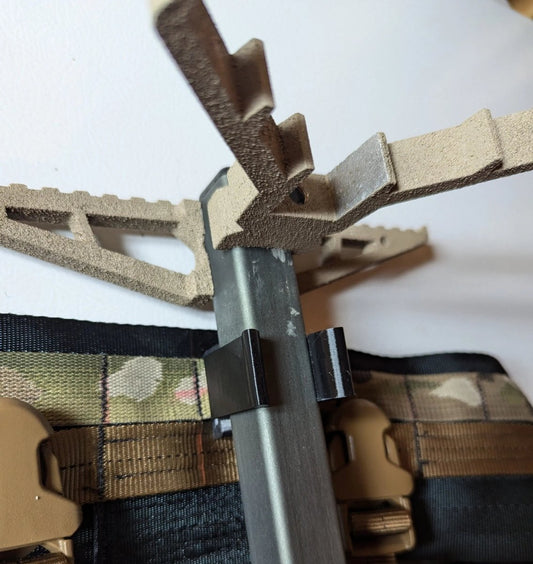 Climbing Stick Molle Caddy for 1" Square Tubing - The Snag Bin