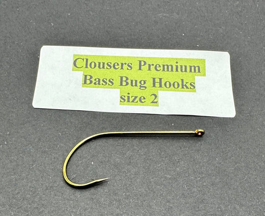 Clouser's Premium Bass Bug Hooks - The Snag Bin