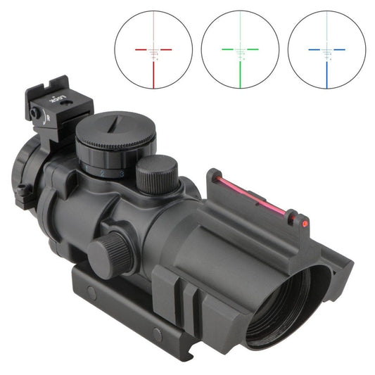 Compact 4x32 Scope with Fiber Optic Front Sight - The Snag Bin