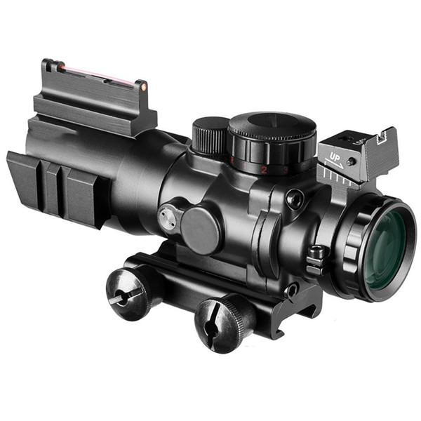 Compact 4x32 Scope with Fiber Optic Front Sight - The Snag Bin