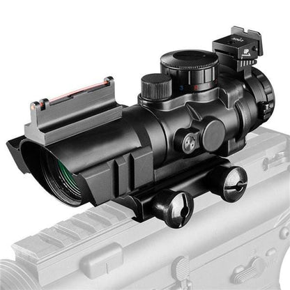 Compact 4x32 Scope with Fiber Optic Front Sight - The Snag Bin