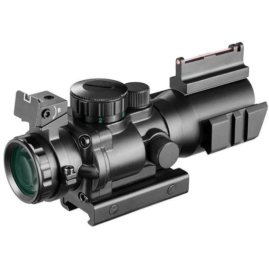 Compact 4x32 Scope with Fiber Optic Front Sight - The Snag Bin