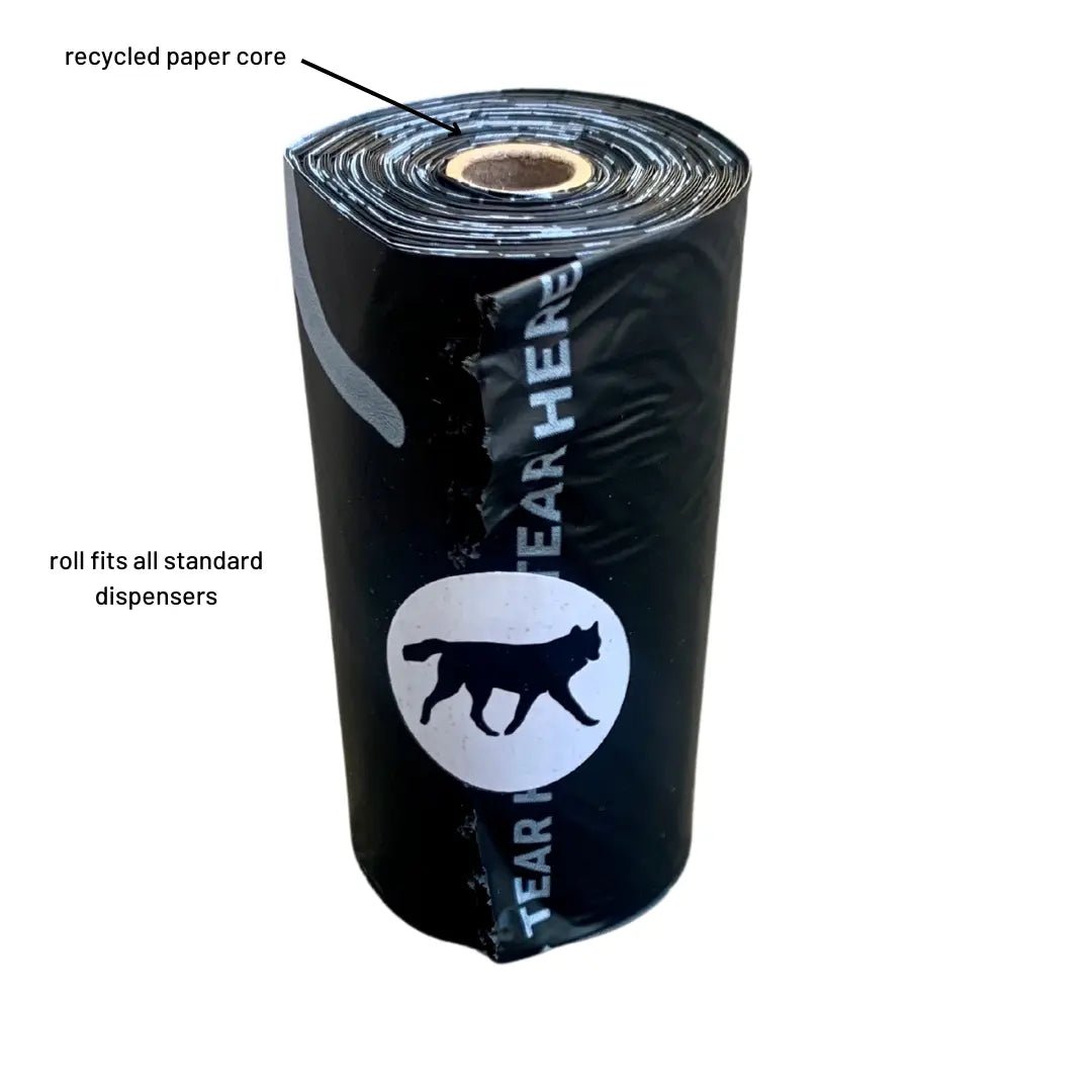 Compostable Dog Poop Bags + Bamboo Dispenser - The Snag Bin