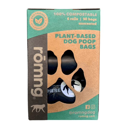 Compostable Dog Poop Bags + Bamboo Dispenser - The Snag Bin