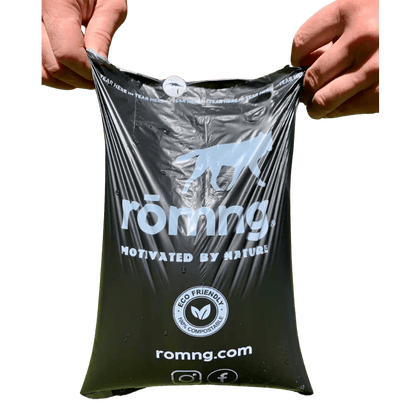 Compostable Dog Poop Bags + Bamboo Dispenser - The Snag Bin
