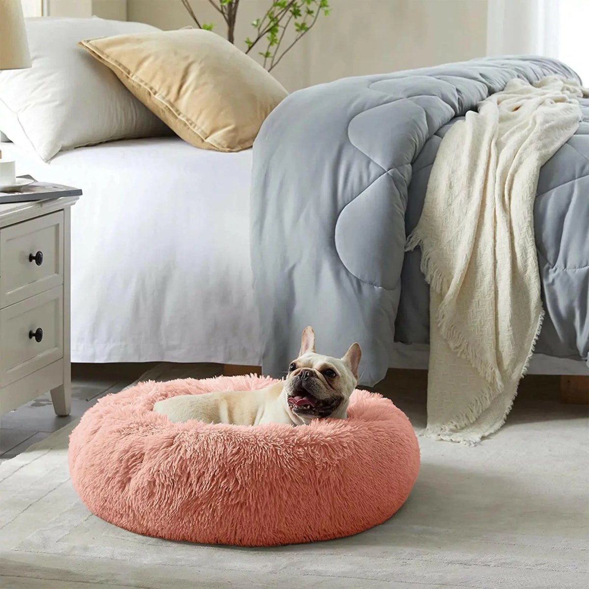 Cozy Donut Dog & Cat Bed - The Snag Bin