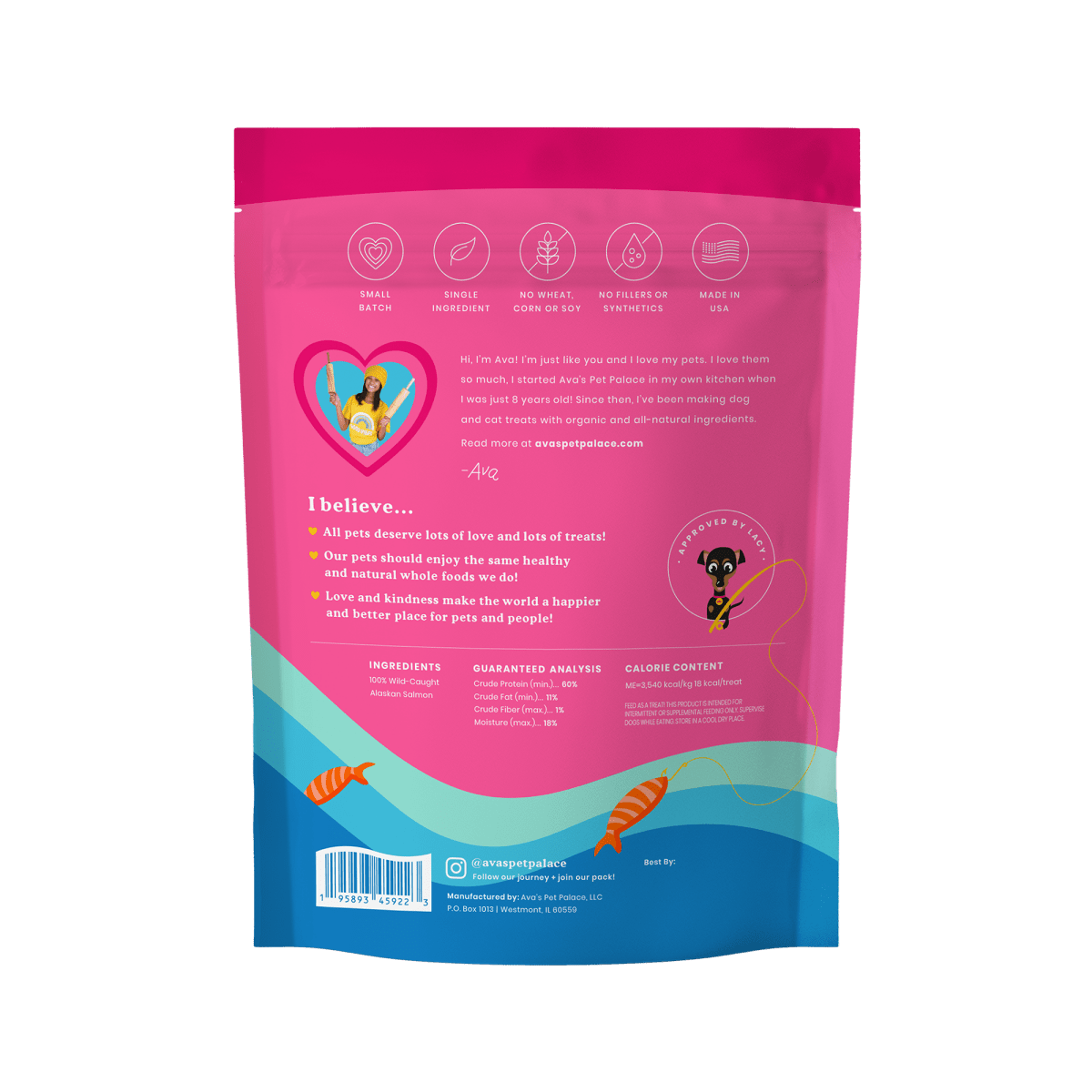 Crunchy Jerky Dog Treats - Snappin' Salmon - The Snag Bin