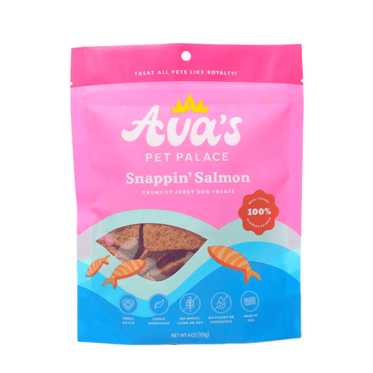Crunchy Jerky Dog Treats - Snappin' Salmon - The Snag Bin