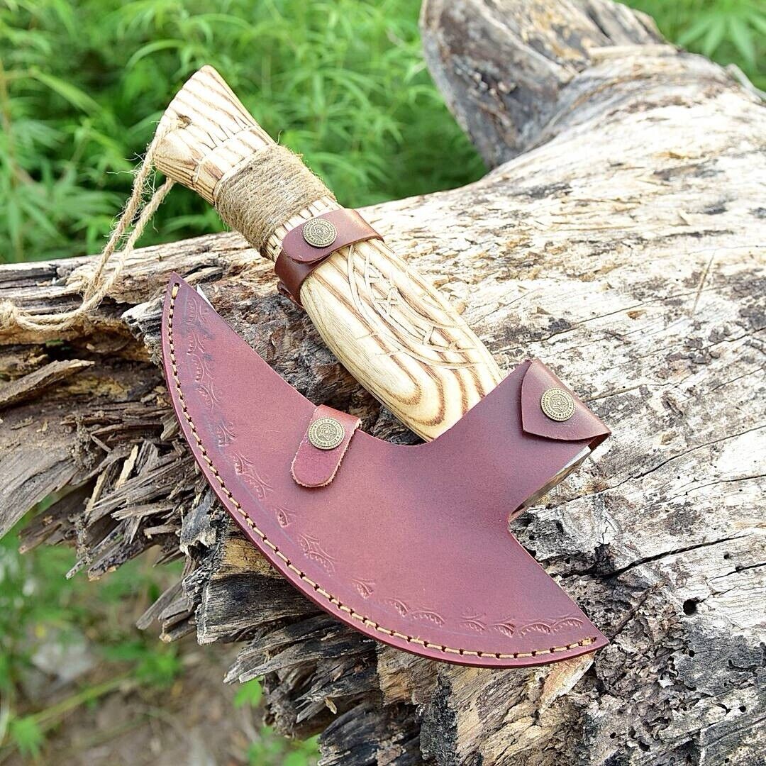 Custom Hand Engraved Ax Pizza Cutter with J2 Steel Blade - The Snag Bin