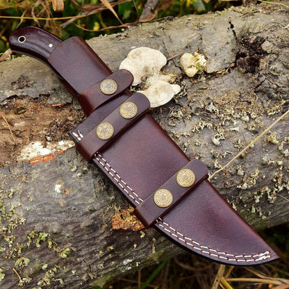 Custom Handmade 4.5 - Inch Damascus Steel Skinning Knife with G10 Handle - The Snag Bin