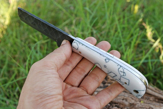 Custom Handmade Cowboy Bull Cutter Knives – 4" J2 Steel Blade - The Snag Bin