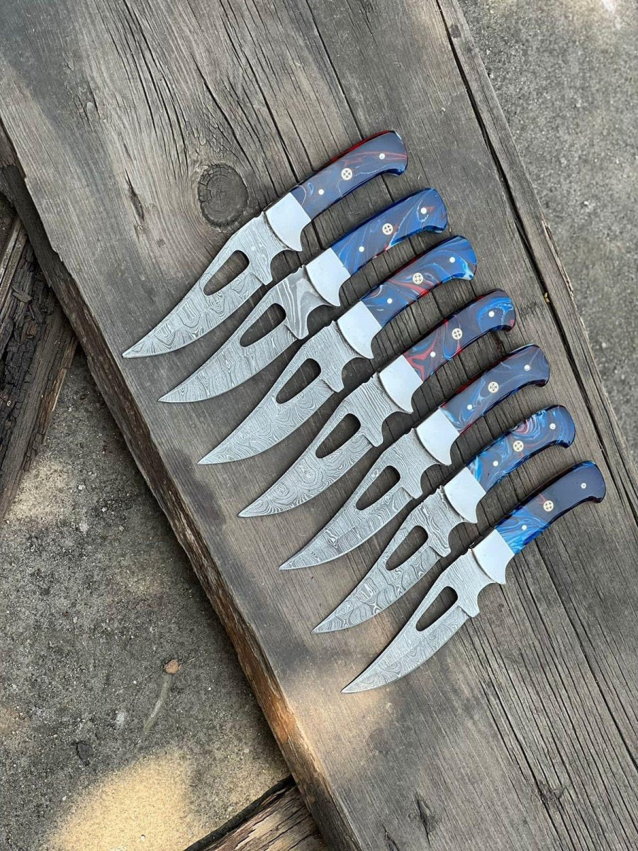 Custom Handmade Good Hunting Knife – 4" Damascus Steel Blade - The Snag Bin