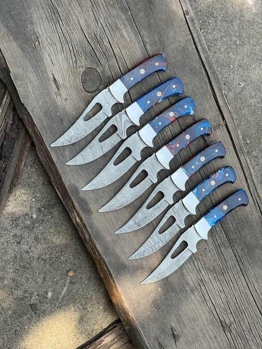Custom Handmade Good Hunting Knife – 4" Damascus Steel Blade - The Snag Bin