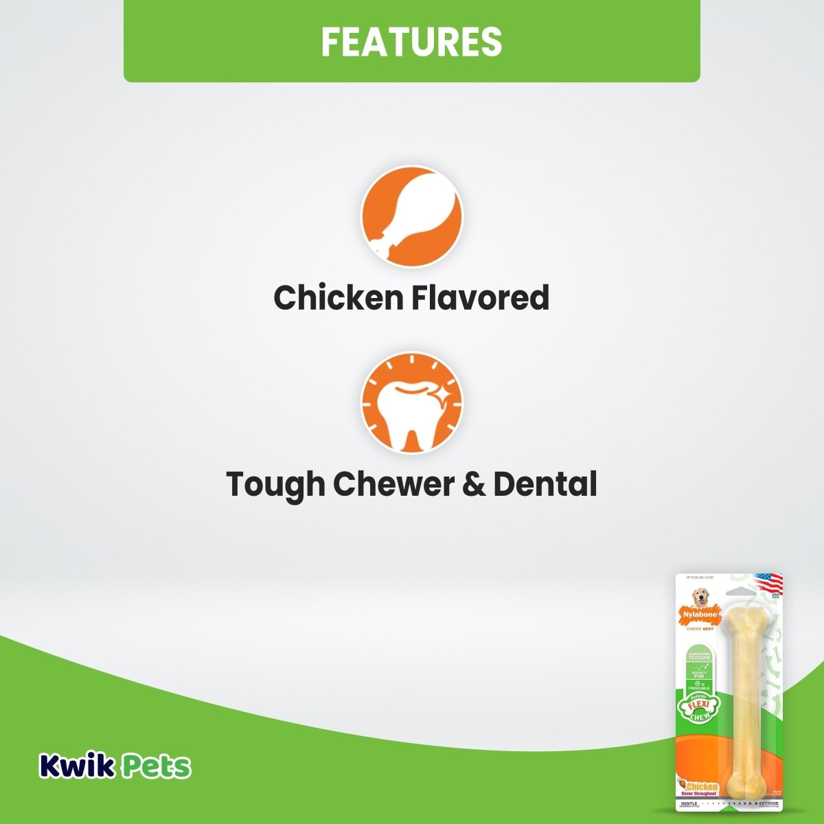 Dental Bone Giant Size Chicken Flavored - The Snag Bin