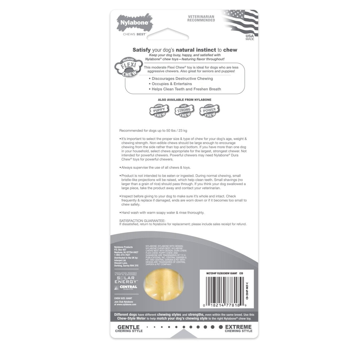 Dental Bone Giant Size Chicken Flavored - The Snag Bin