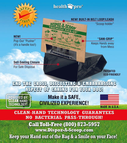 Dispoz - A - Scoop® Dog Poop Clean - up! No Touch! - The Snag Bin