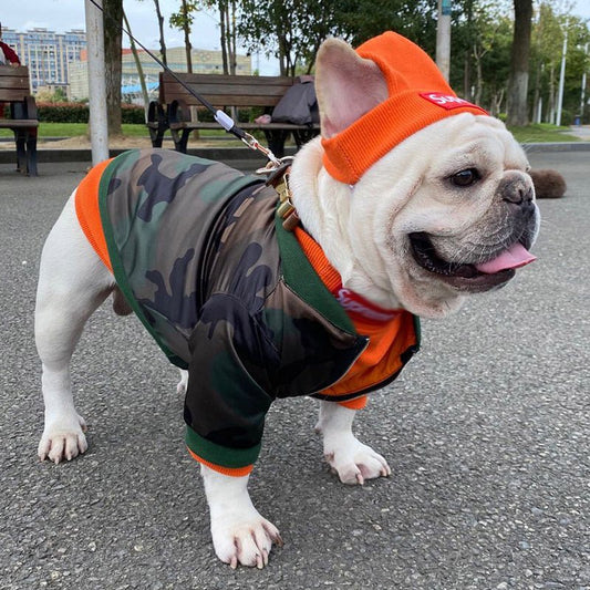 Dog Clothes Fighting Coat Hat Set - The Snag Bin