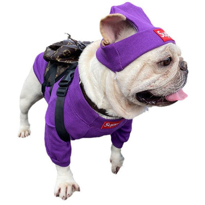 Dog Clothes Fighting Coat Hat Set - The Snag Bin