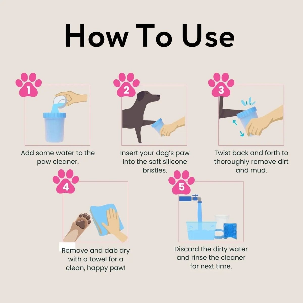 Dog Paw Washer and Cleaner - The Snag Bin