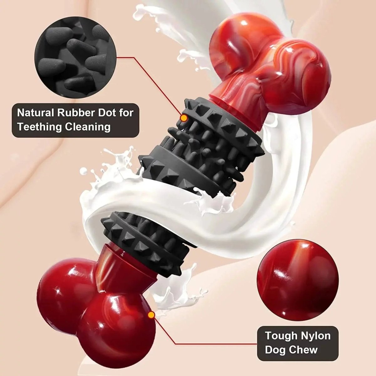 Dog Toys for Aggressive Chewers Bone - The Snag Bin