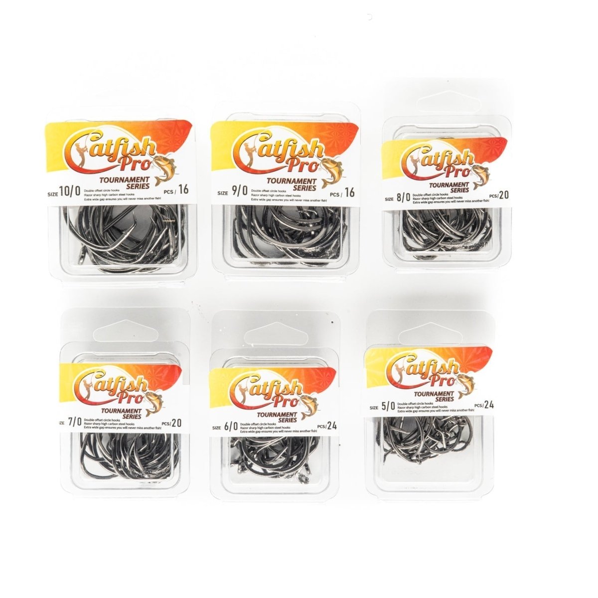 Double Offset Circle Hooks 10/0 - Value Pack - The Snag Bin