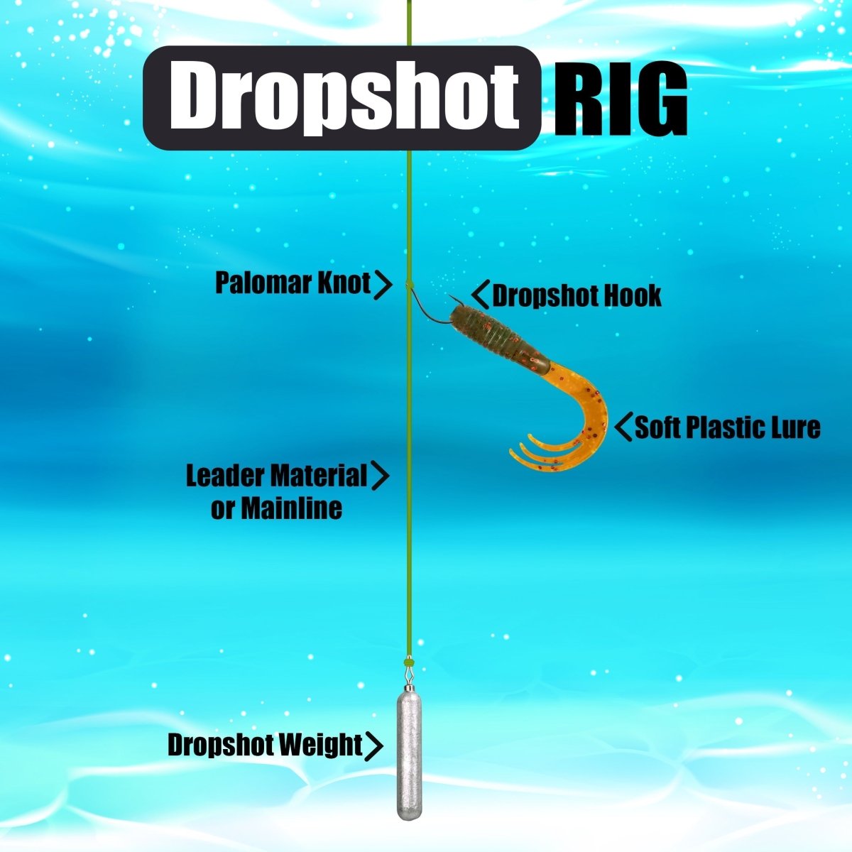 Drop Shot Hooks - Pack of 50 - The Snag Bin